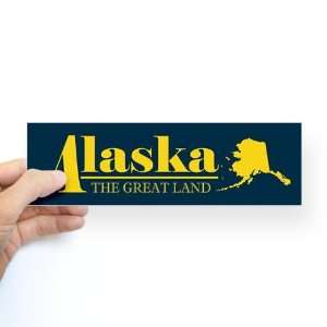 Alaska Gold Sticker Bumper Alaska Bumper Sticker by 