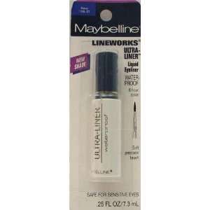 Maybelline Lineworks Ultra Liner Waterproof Liquid Eye Liner .25 oz 