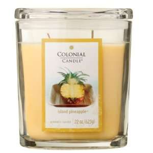  Pack of 2 Oval Island Pineapple Aromatic Candles 22oz 