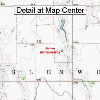  USGS Topographic Quadrangle Map   Bladen, Nebraska (Folded 