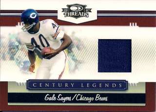 Gale Sayers, Game Used Jersey, 2007 Donruss Threads  