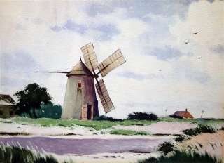 Windmill at Eastham, Cape Cod by Richard Clark Hare  