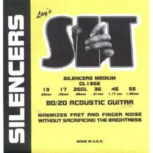  S I T Strings Acoustic Guitar 80/20 Silencers Medium, .013 