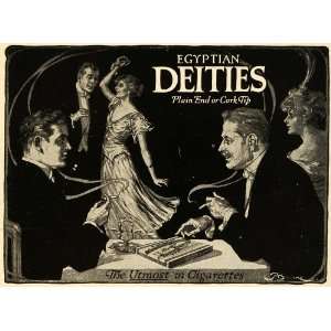  1915 Ad Egyptian Deities Cigarettes Dancing Smoking 