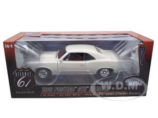 Brand new 118 scale diecast model of 1966 Pontiac GTO Cameo Ivory 