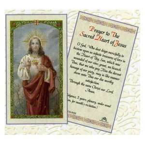  Sacred Heart of Jesus Prayer Card Toys & Games