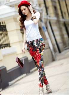   Colorful Harem Pants Long Loose Casual Lady Trousers 5123#  