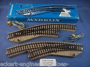 EE 5140 EXC Curved “M” Track Turnout Pair OBX  