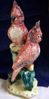 Pink Cockatoos Rare Stangl Bird Pottery  