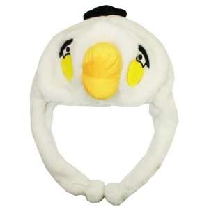  Angry Birds White Bird Bomber Animal Hat plush fleece with 