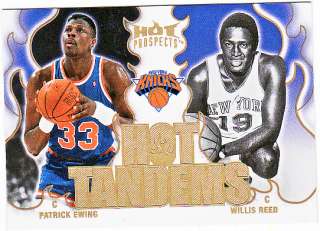 Patrick Ewing & Willis Reed 08 09 Hot Prospects Hot Tandems HT 12 