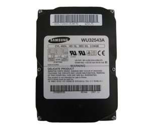 Samsung Spinpoint 2.54 GB,Internal,5400 RPM,3.5 WU32543A Hard Drive 