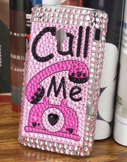Call me phone crystal case for Sony Ericsson Xperia X10  
