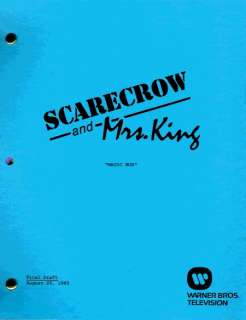 SCARECROW AND MRS KING set of three TV scripts Kate Jackson Bruce 