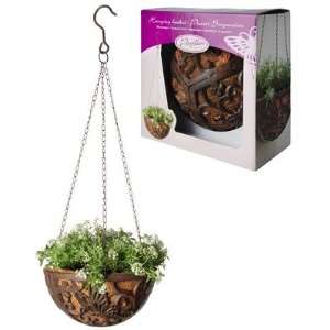  Cast Iron Hanging Basket with Butterfly