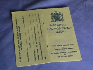 Repro National Savings Book with Repro Stamps.  