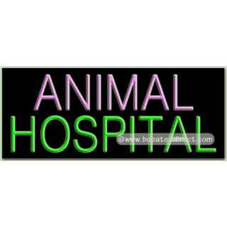 Animal Hospital Neon Sign (13H x 32L x Grocery & Gourmet Food