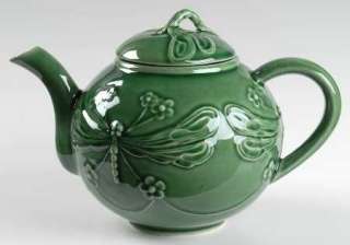 Bordallo Pinheiro DRAGONFLY GREEN 6 Cup Tea Pot 6233581  