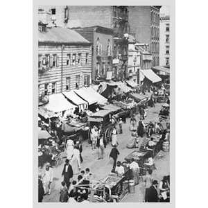  Street Market on Hester Street   Paper Poster (18.75 x 28 