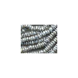  Silver Center Drilled Keishi Pearl Beads Arts, Crafts 