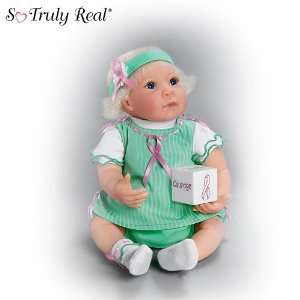 Breast Cancer Support Lifelike Baby Doll Keep Courage For The Cause 