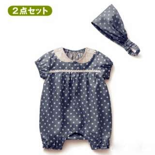 Adorable short sleeves one piece and headband set  