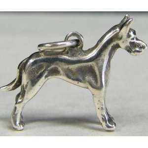  ORB Sterling Silver Dog Charm Great Dane Dog Charm 