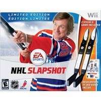   NEW* Wii NHL Slapshot *2 Stick* Limited Edition Bundle 2 Sticks + Game