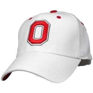  Ohio State Buckeyes White Flex Fit Logo Hat Sports 