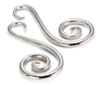 925 Sterling Silver Coil # 2 Ear Hangers Pricer Per 1  