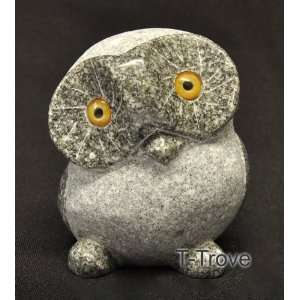  Granite Grey Owl 3.75in Tall Tilting Head