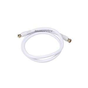 New 3FT RG6 (18AWG) 75Ohm, Quad Shield, CL2 Coaxial Cable with F Type 