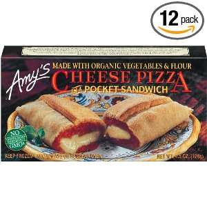 Amys Cheese Pizza Pocket, Organic, 4.5 Ounce Boxes (Pack of 12)