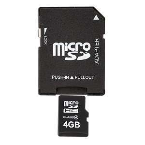  PEAK Hardware 4GB Class 4 microSDHC Memory Card w/SD 
