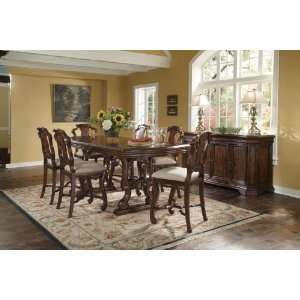  5 pc Coronado Counter Height Trestle Table Dining Set by A 