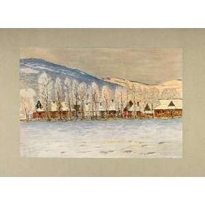  1905 Print Winter Carpathian Mountains Ferdinand Katona 