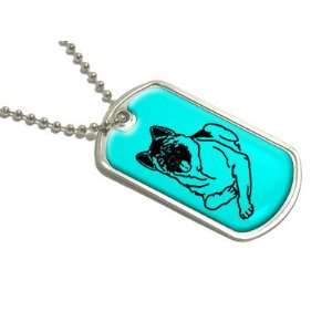  Akita   Military Dog Tag Luggage Keychain Automotive