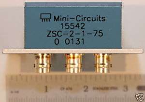 Mini Circuits ZSC 2 1 75B Power Divider 0.25 300MHz 75Ω  