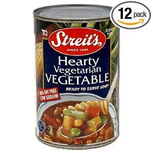 Streits Canned Soup, Hearty Vegetarian Vegetable., 15 Ounce Cans 