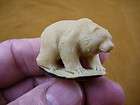 Porcelain Bear handicraft statue Marble sweep figurine trinket 