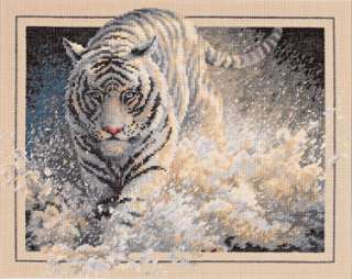 White Lightning Counted Cross Stitch Kit NEW Tiger  