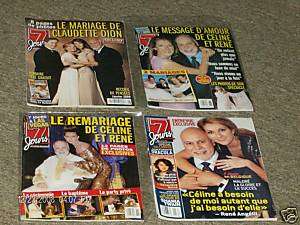 Pc. Celine Dion 7 Jours Magazine Marriage #6  