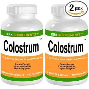BOTTLES Colostrum 360 total Capsules Bovine Pre Milk Protein Muscle 