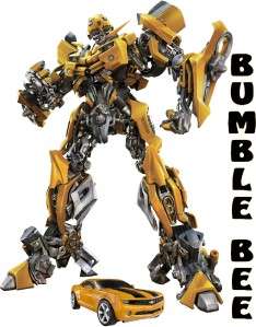 Transformers Bumble Bee Iron on Transfer  