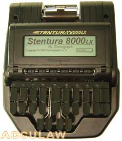 Stentura 8000 LX with 1 Year Warranty   Stenograph  