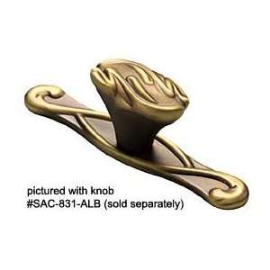 Schaub And Company 832 ALB Antique Light Brass Cabinet Knob Backplates