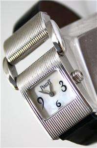18kt white gold Piaget Miss Protocole, Ref. 5221 MOP dial  