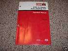 Case IH 8100 air seeder 81ST drill owners manual