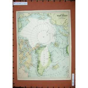  Antique Maps North Polar Regions Greenland Iceland