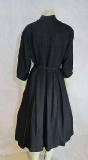 Vintage 1940s 1950s Dress Black New Look   M/L  